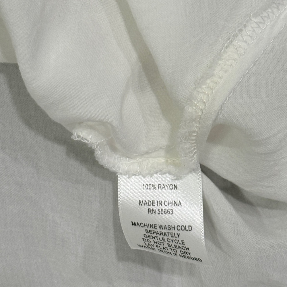ForCynthia Beachwear High Low Beach Coverup Dress with Green Blue Details Size S - Picture 9 of 9